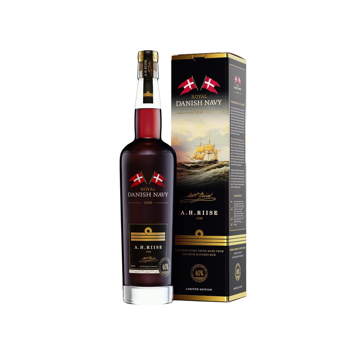 A.H Riise Royal Danish Navy 40% 0,7 l.