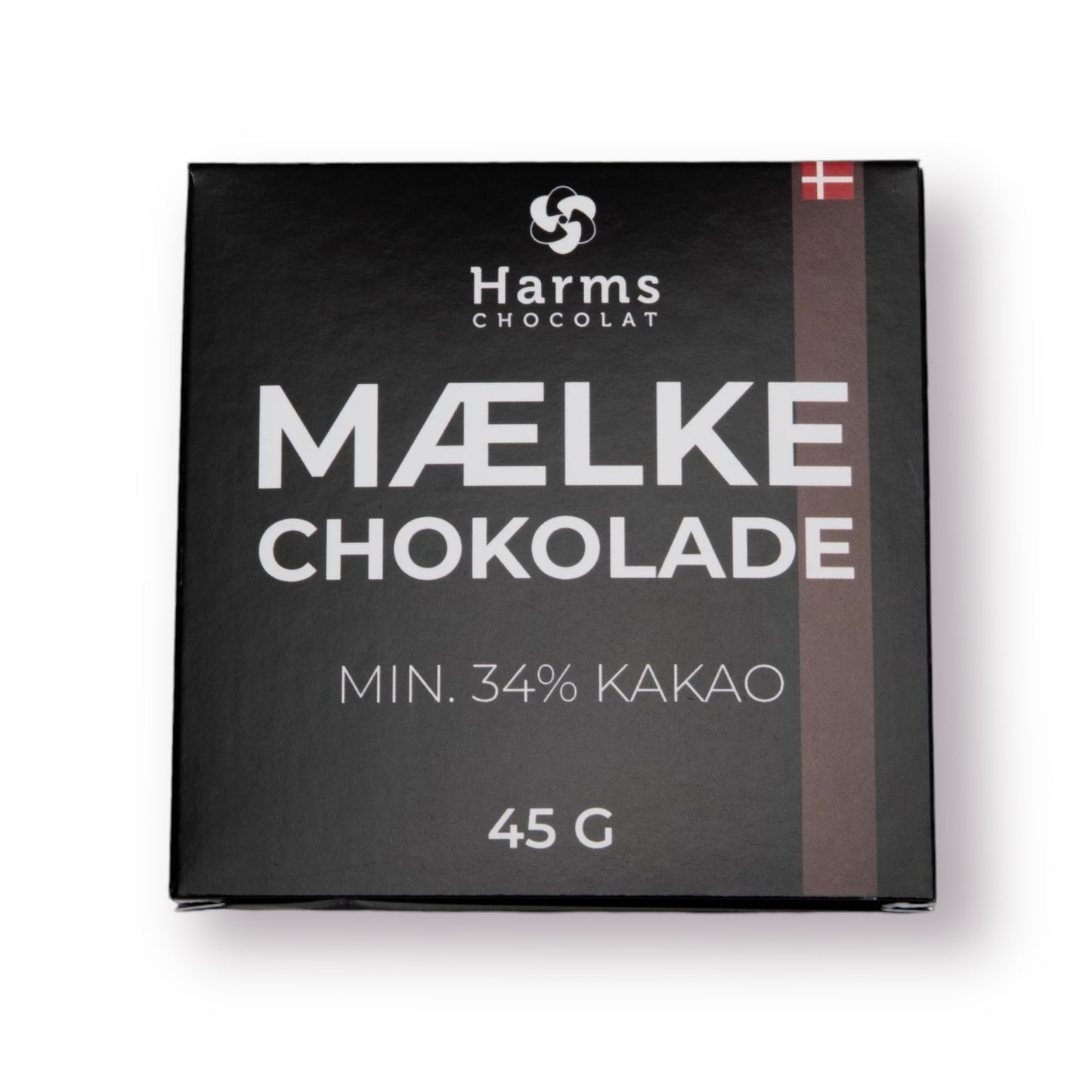 Mælkechokolade af 34% - 45 g plade