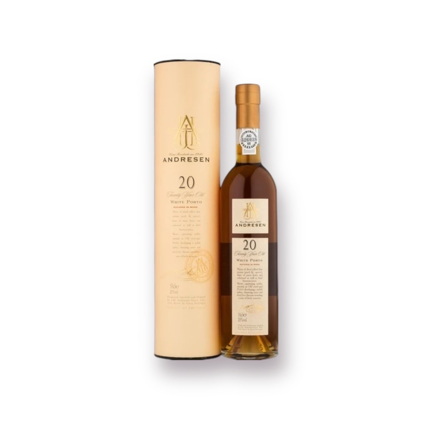 Andresen 20 Years Old White Porto - i gaverør