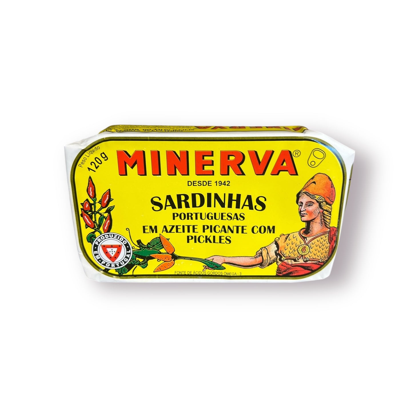 Minerva sardiner i krydret olivenolie og pickles