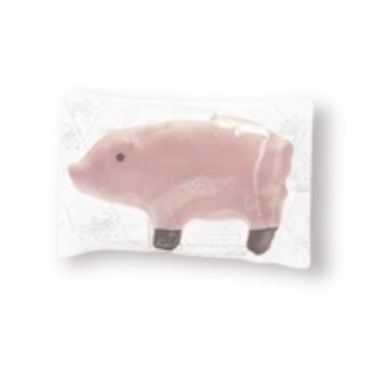 Lyserød marcipangris vægt ca. 30 g.