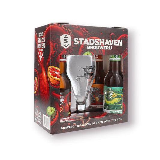 Stadshaven 4 x 33 cl mix inkl. glas